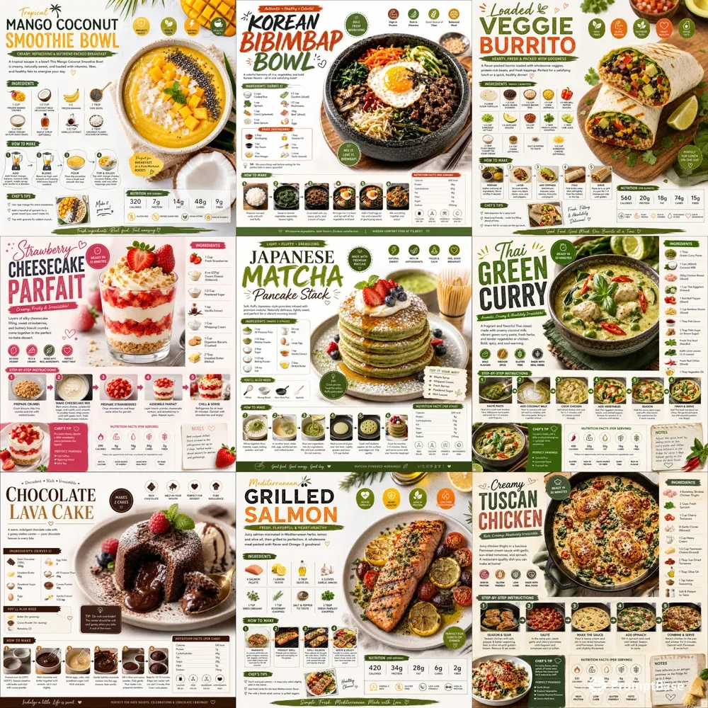 Premium Food Infographics