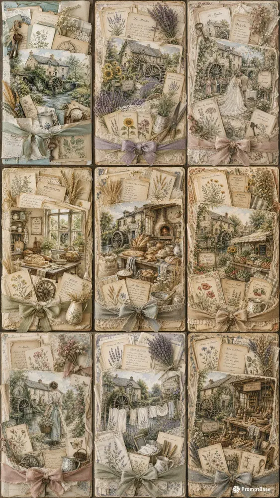 French Mill Journaling Card Ephemera