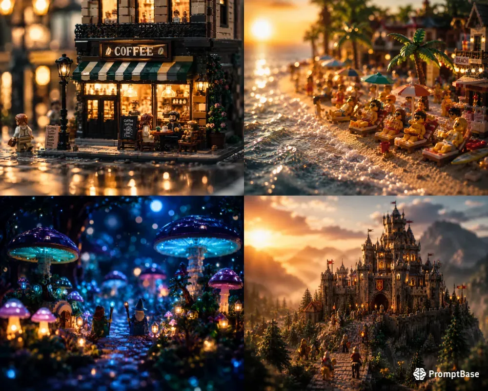 Cinematic Miniature Lego World Scenes