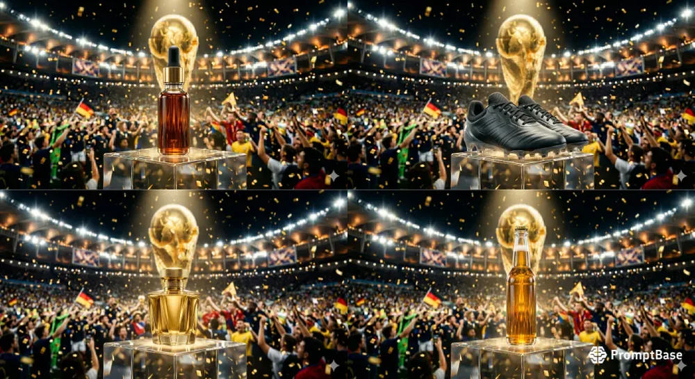 World Cup Trophy Podium Mockups