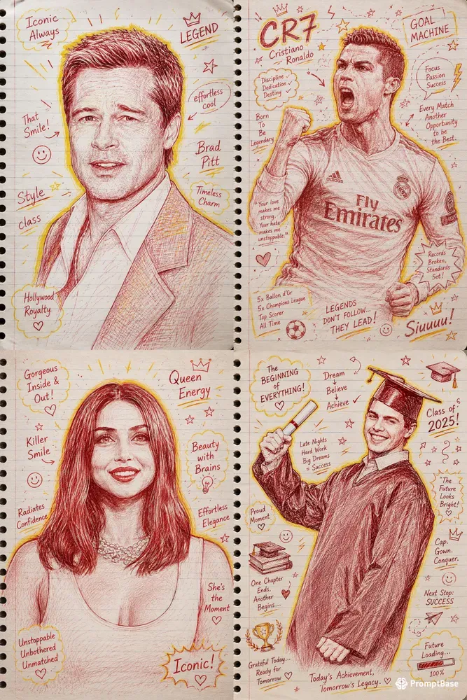 Handdrawn Doodle Portrait Generator