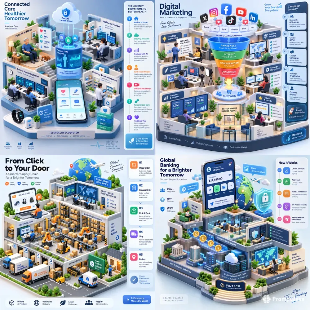 Isometric 3D Info Creators