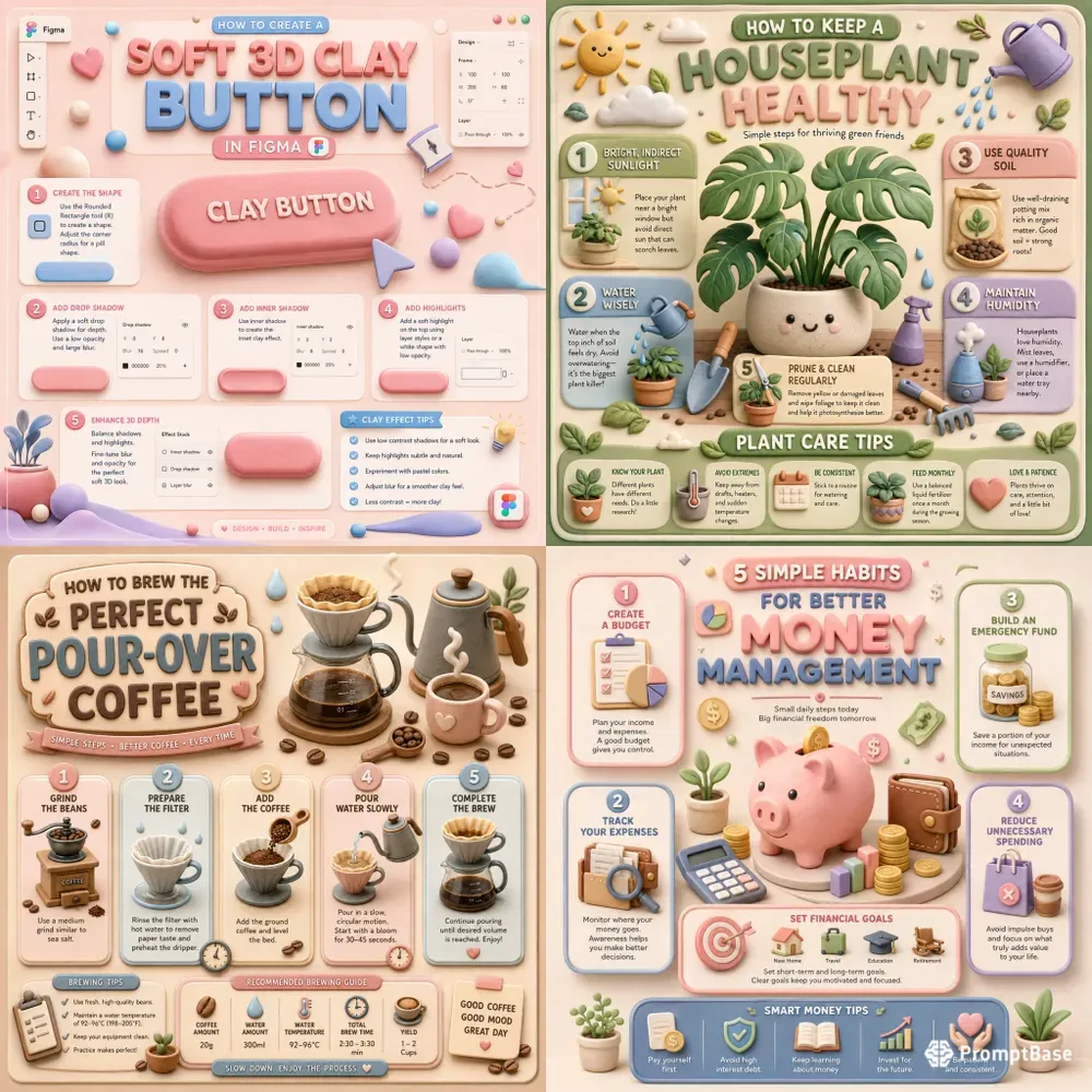 Soft 3D Claystyle Educationals