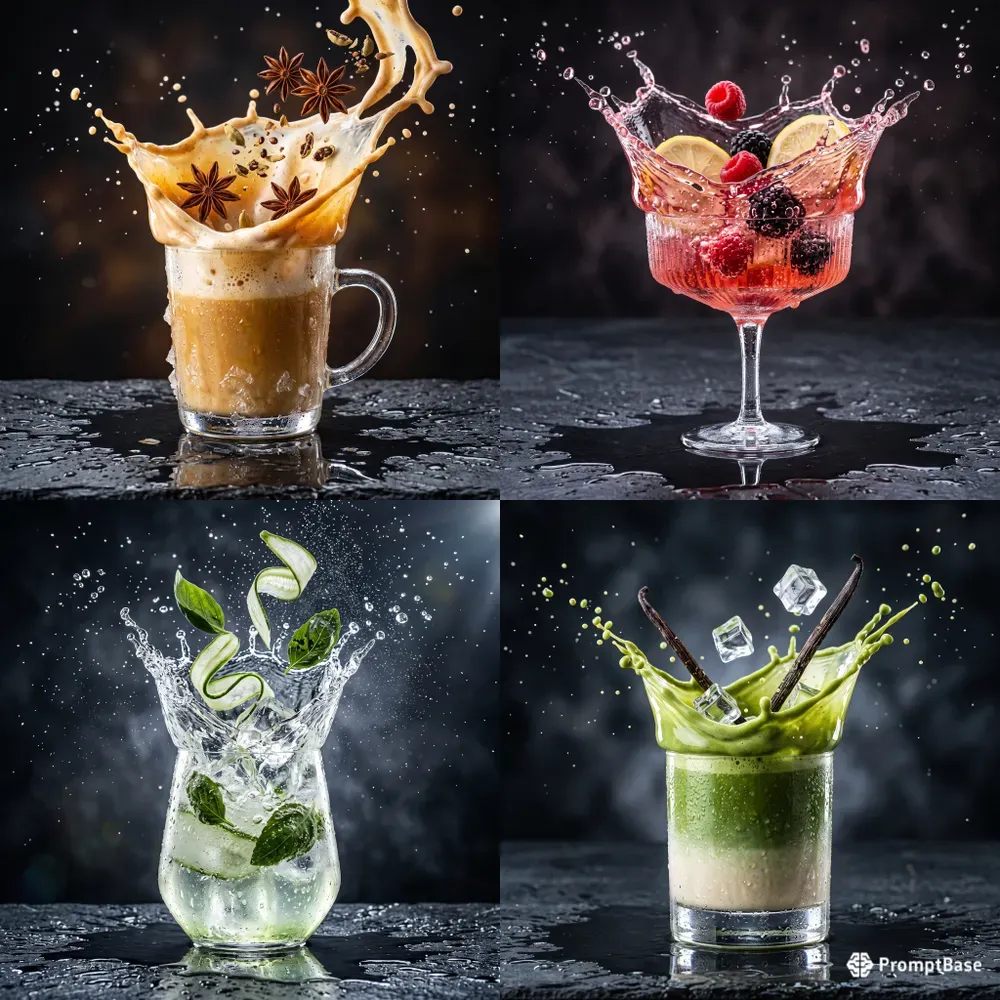 Commercial Splash Beverage Photos