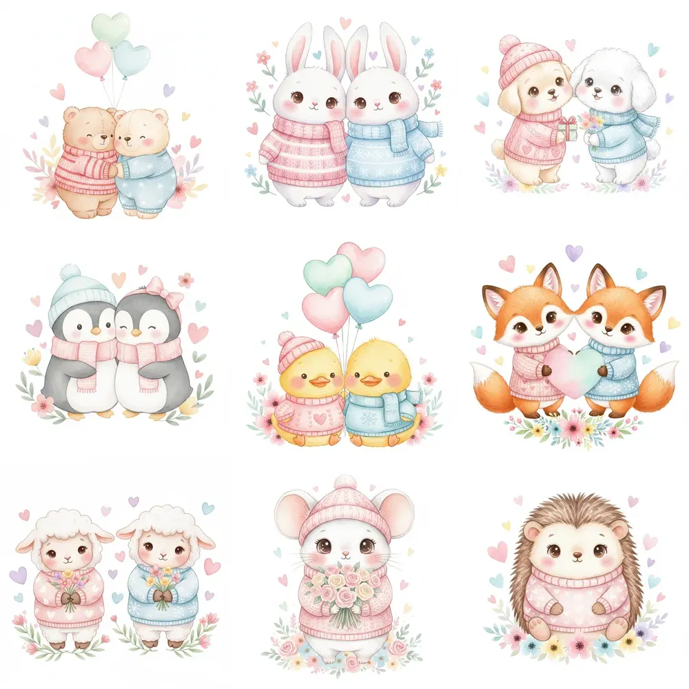 Valentine Nursery Cute Clipart