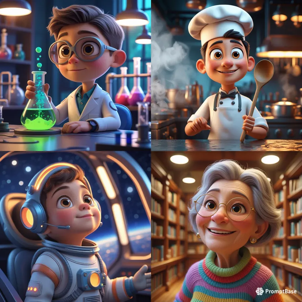 3D Pixar Style Character Engines