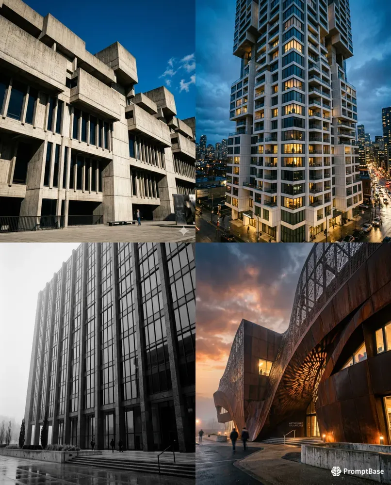 Modernist Architectural Facades