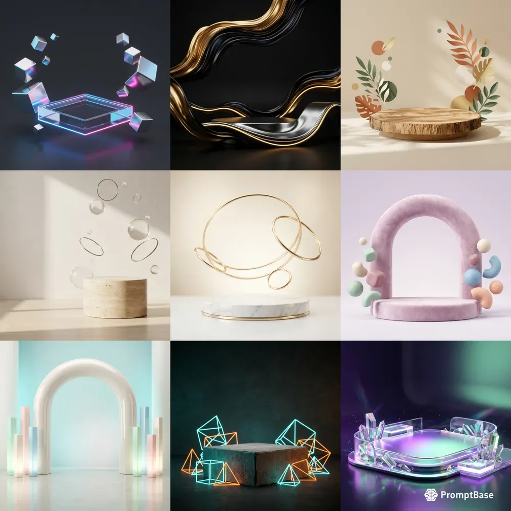 3D Ecommerce Hero Backgrounds
