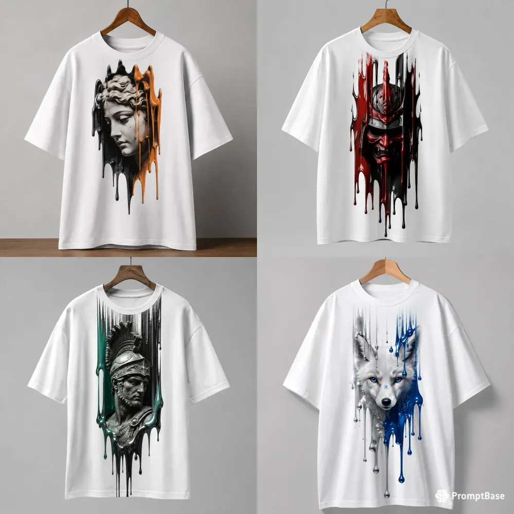 Minimal Melt Face Tees