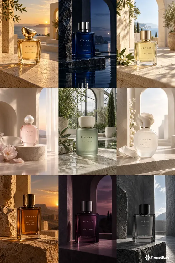 Atmospheric Perfume Campaign Frames