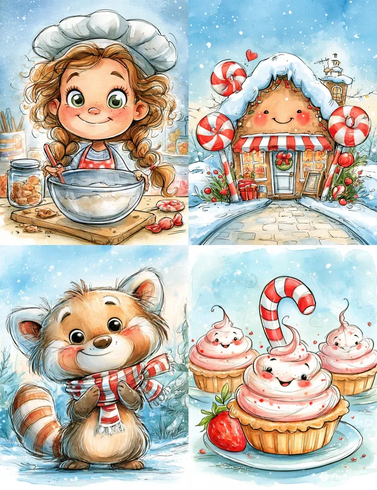 Candy Cane Christmas Journals
