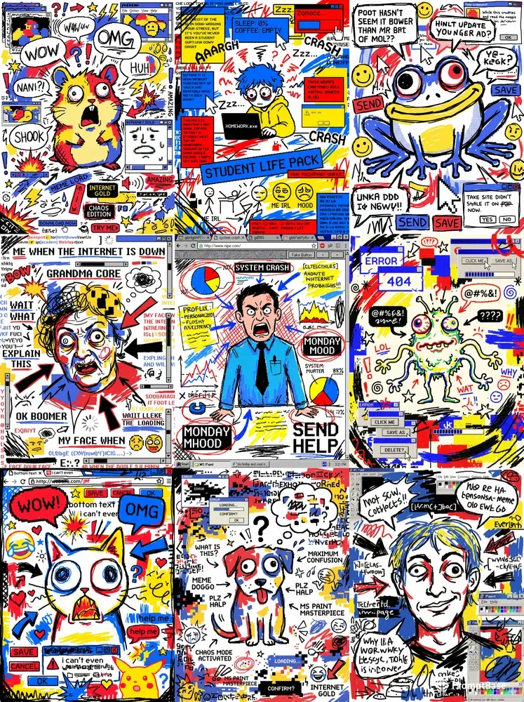 Ms Paint Style Character Drawings Art