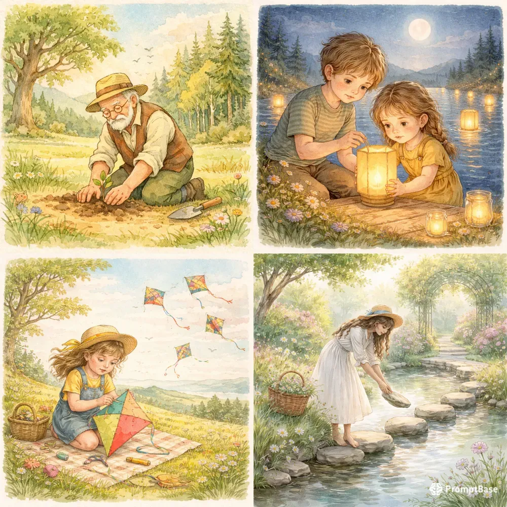 Emotional Storybook Illustrations