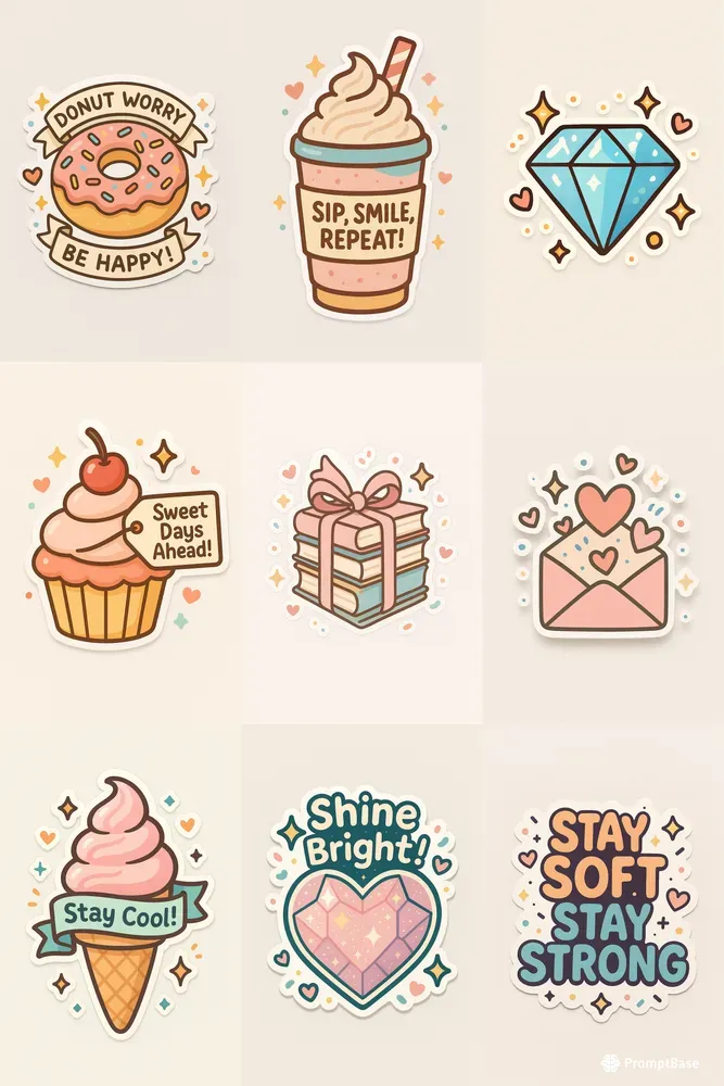 Cute Aesthetic Quote Stickers