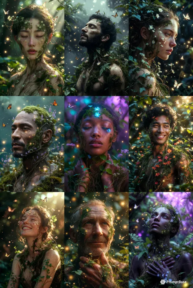 Verdant Hybrid Muse Portraits