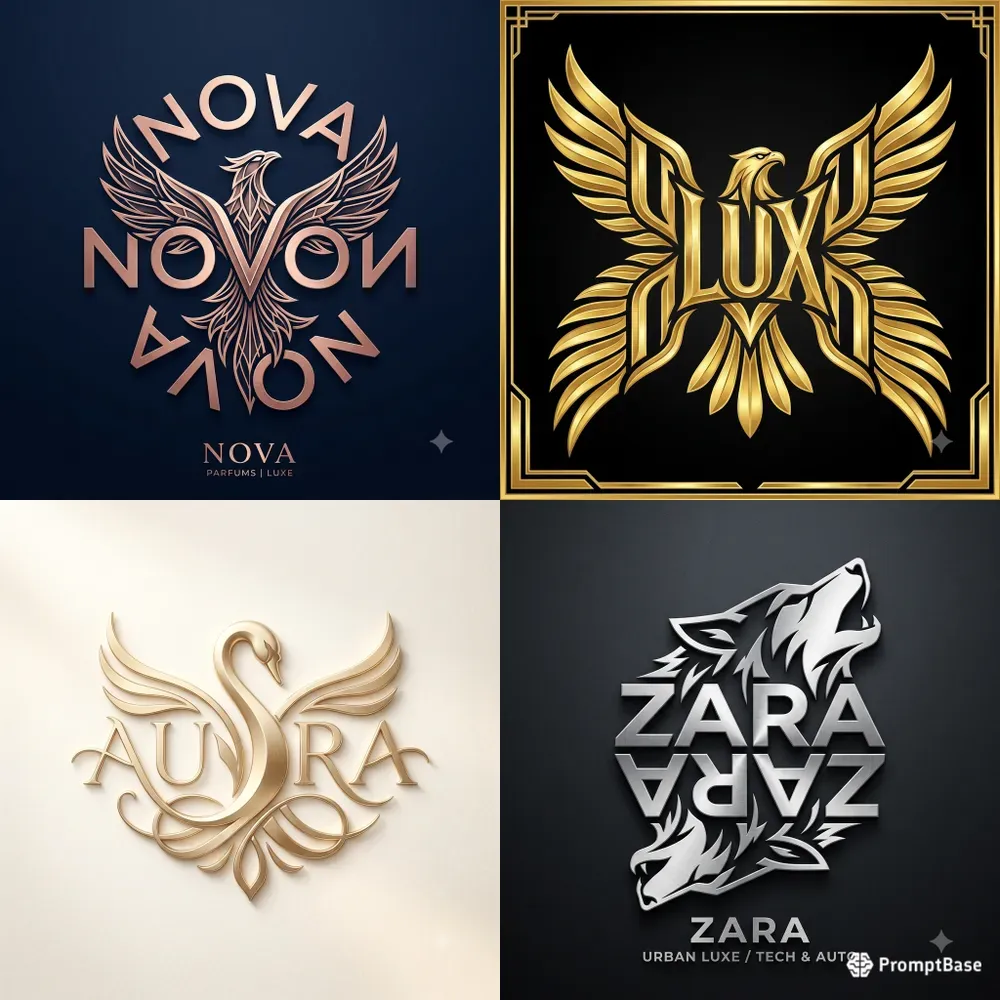 Luxury Mirror Identity Logos
