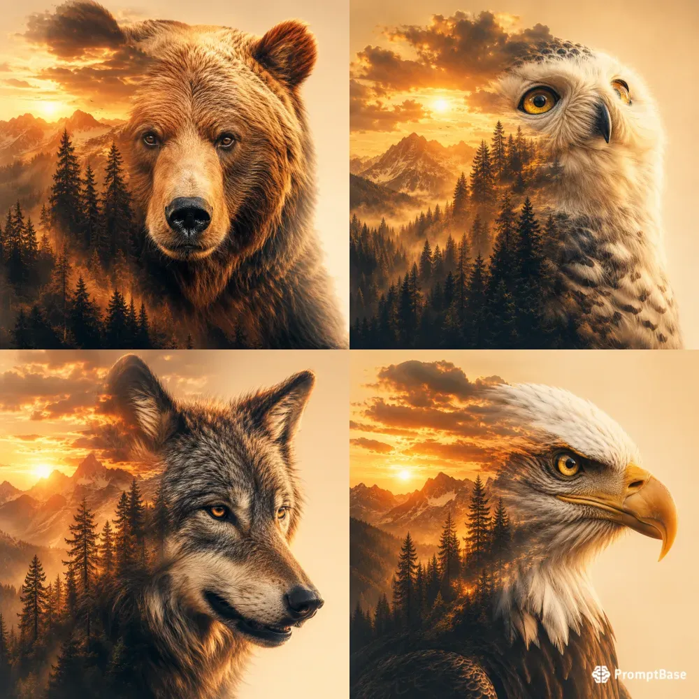 Wild Spirit Double Exposures