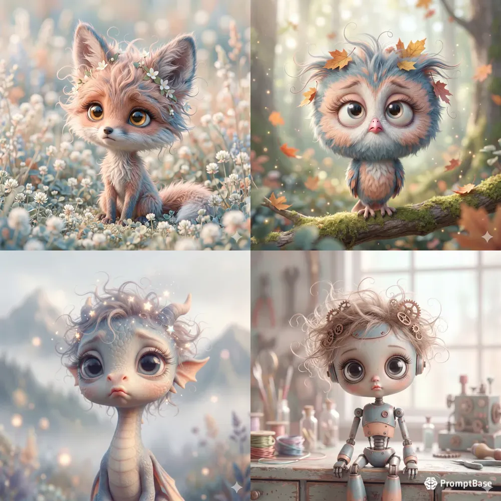 Whimsical Pouting Creature Creators