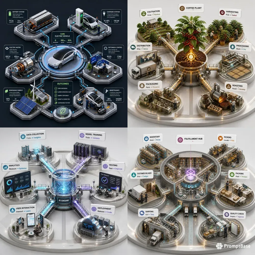 Premium 3D Diorama Infographic Kits