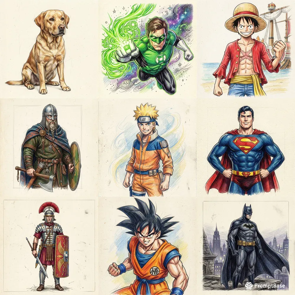 Dibujos A Lápiz De Tus Personajes Favoritos