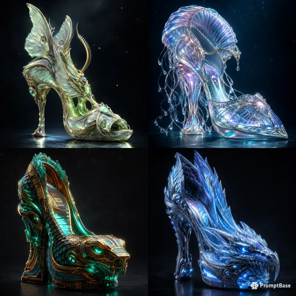 Fantasy Sculptural Shoe Concepts