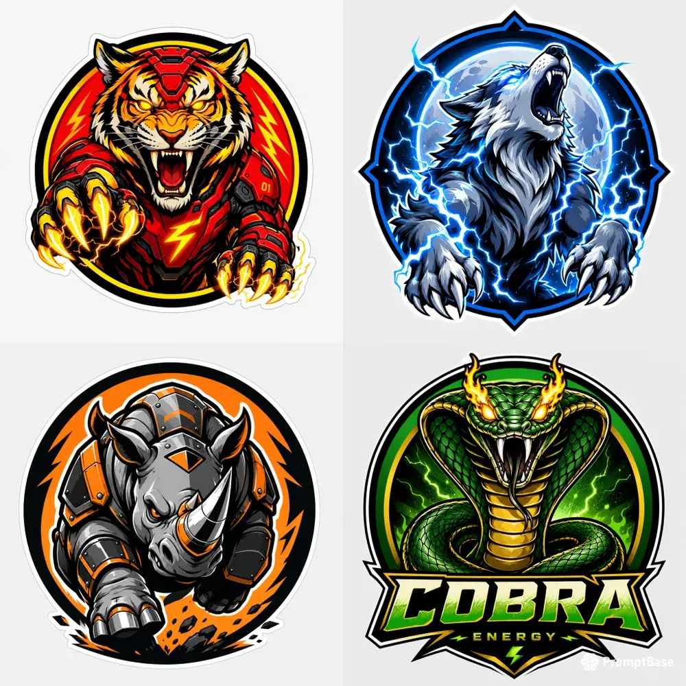 Wild Clash Mascot Logos Packs
