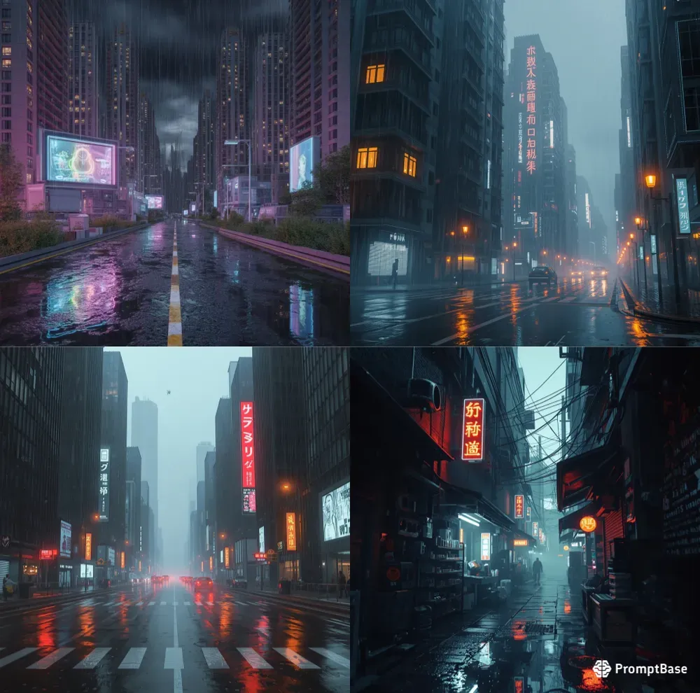 Cyberpunk Rain Bases 5000