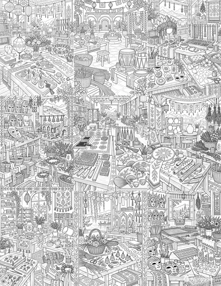 Artisan Festival Coloring Pages