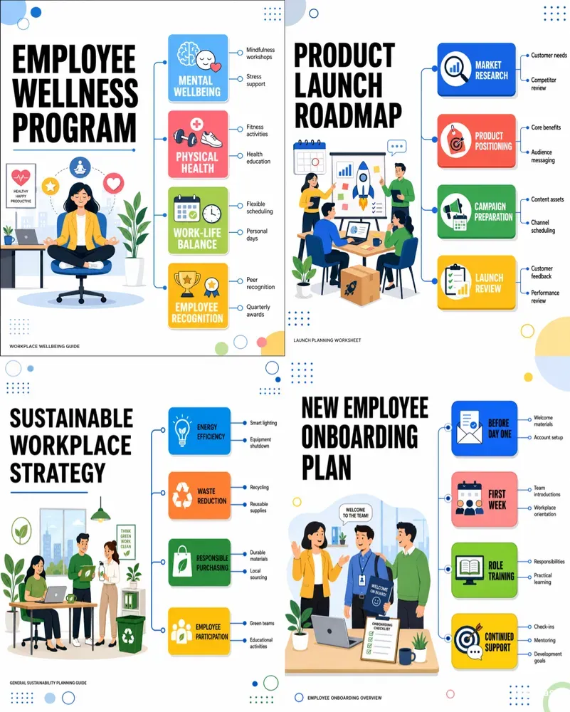 Modern Mind Map Infographics
