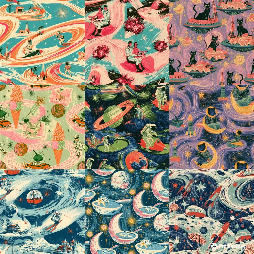 Retro Space Travel Patterns