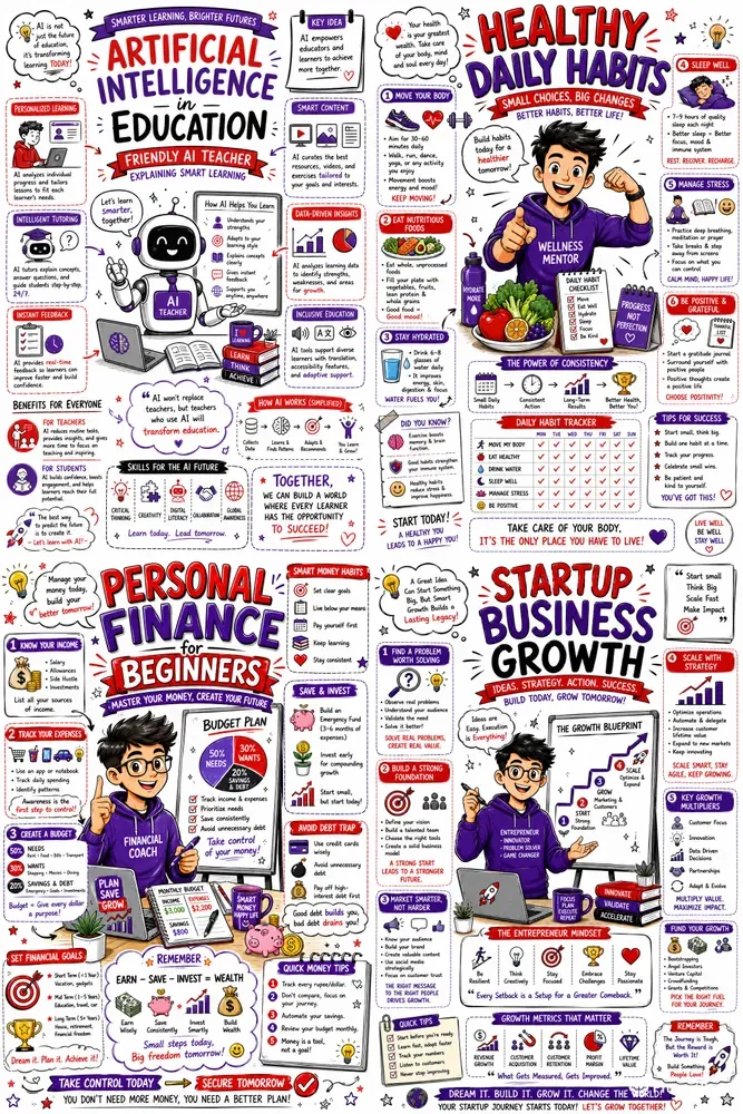 Business Sketchnote Infographic Pros