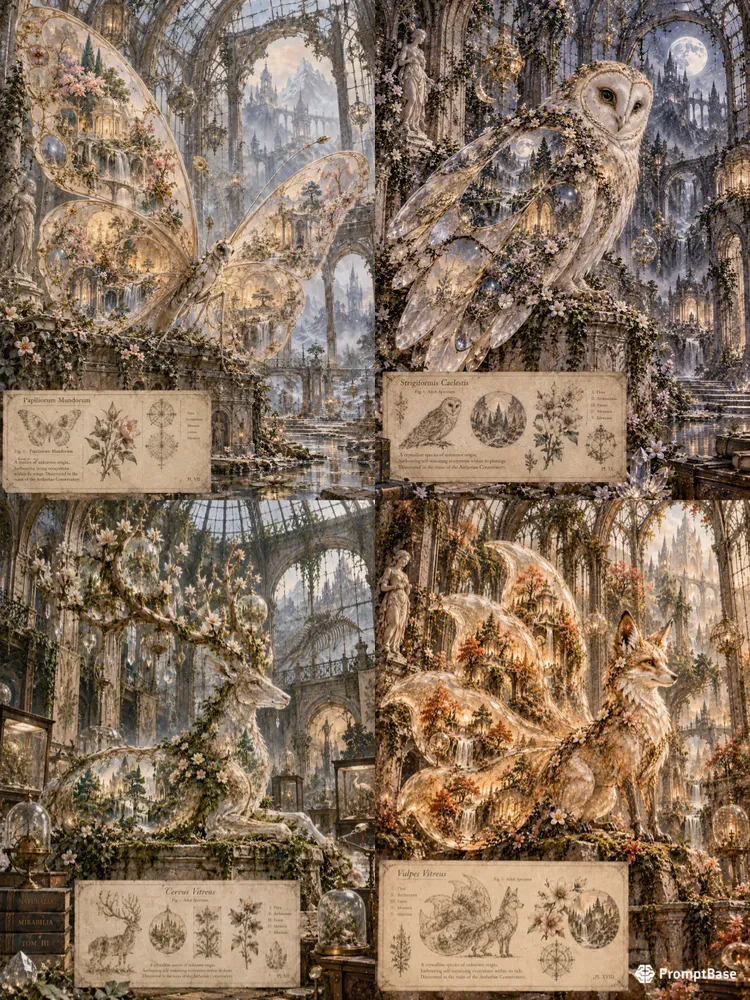 Surreal Porcelain Moth Art