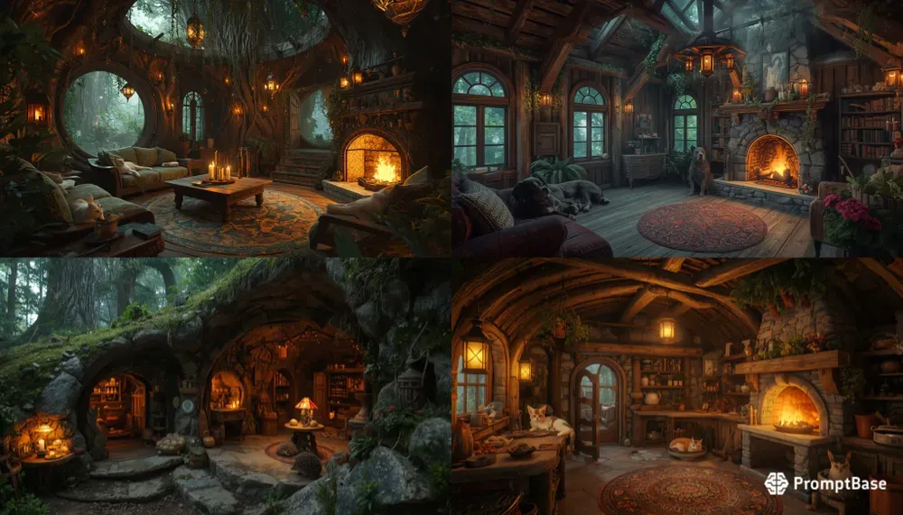 Mystical Woodland Interiors