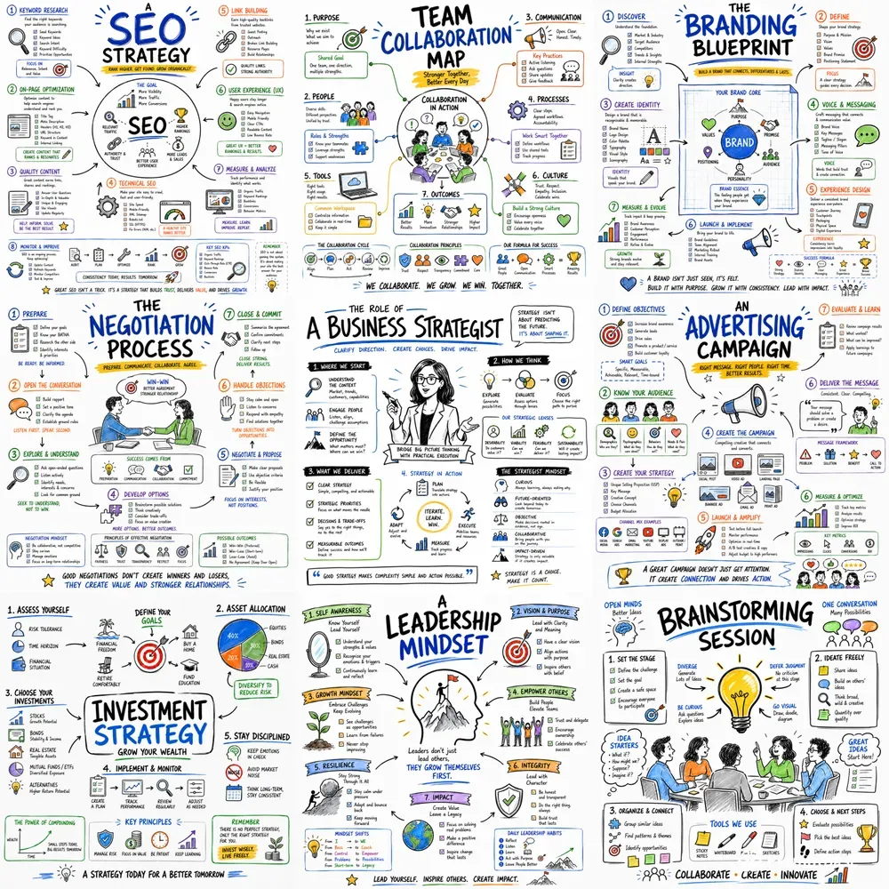 Professional Whiteboard Infographics