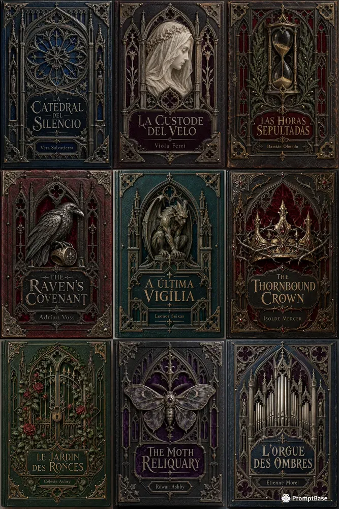 Photorealistic Gothic Book Covers