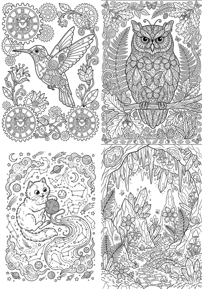 Whimsical Zen Ultraclean Coloring Books