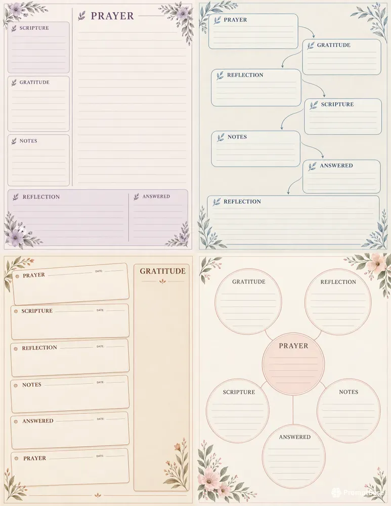Prayer Journal For Women Templates