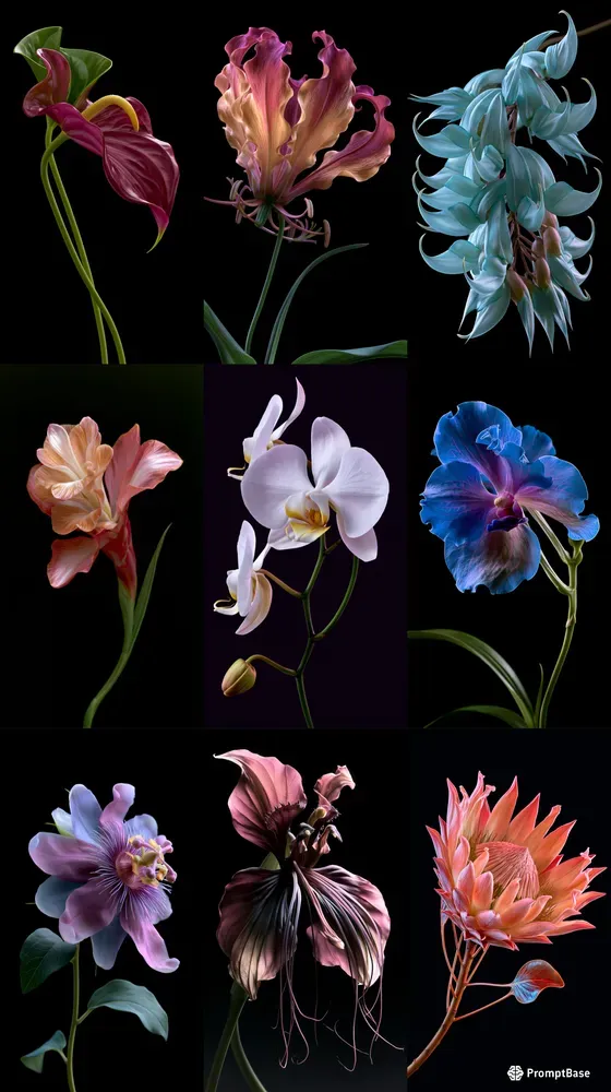 Luxury Botanical Studio Portraits