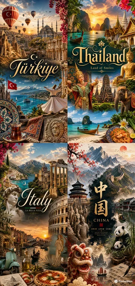 Elegant Wallpapers With World Countries