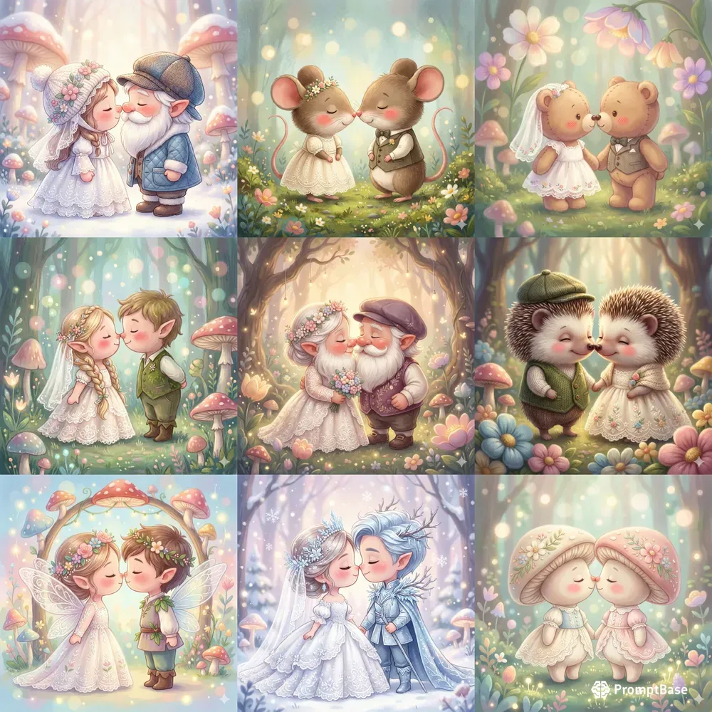 Whimsical Fairytale Couples