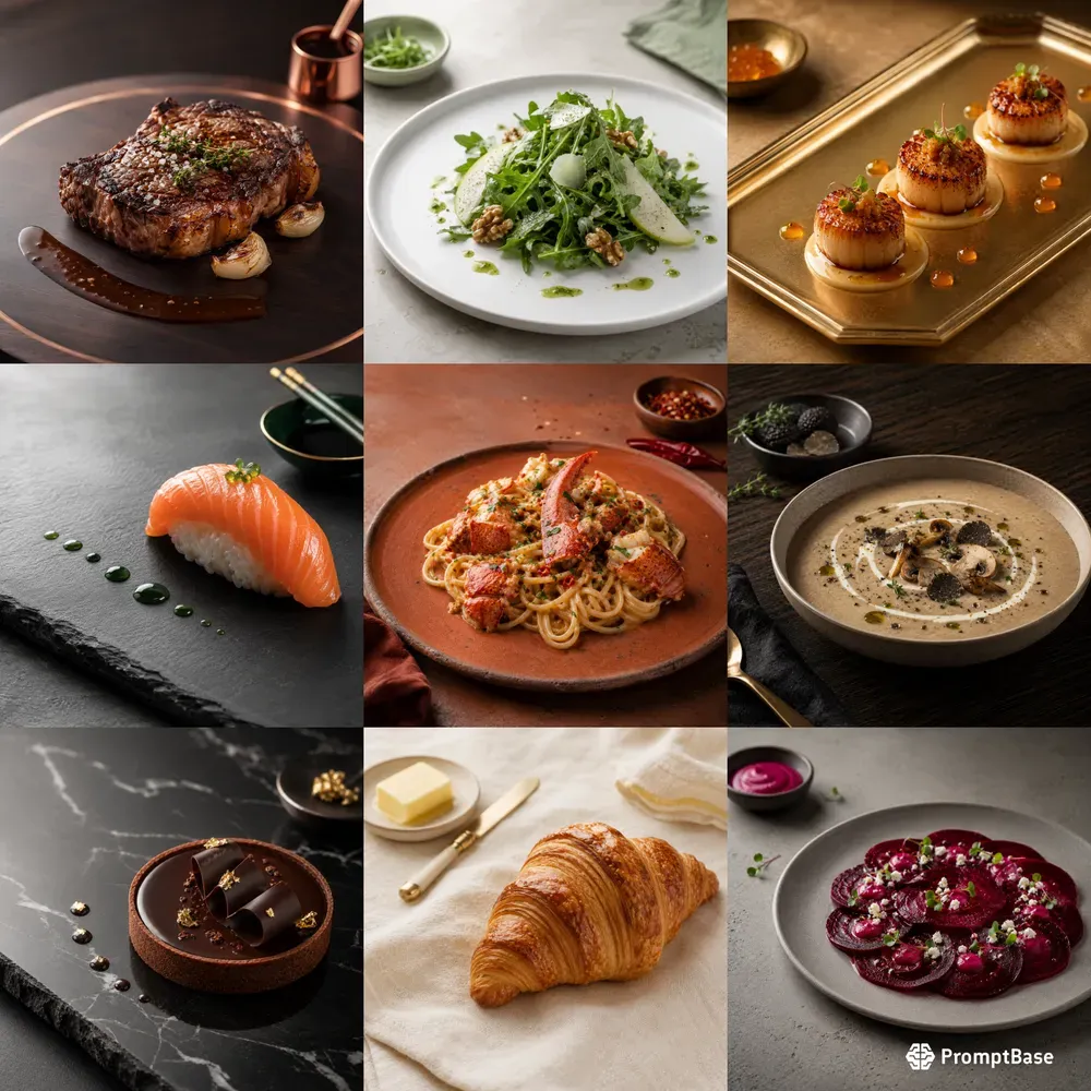 Elegant Food Styling For Menus Studios