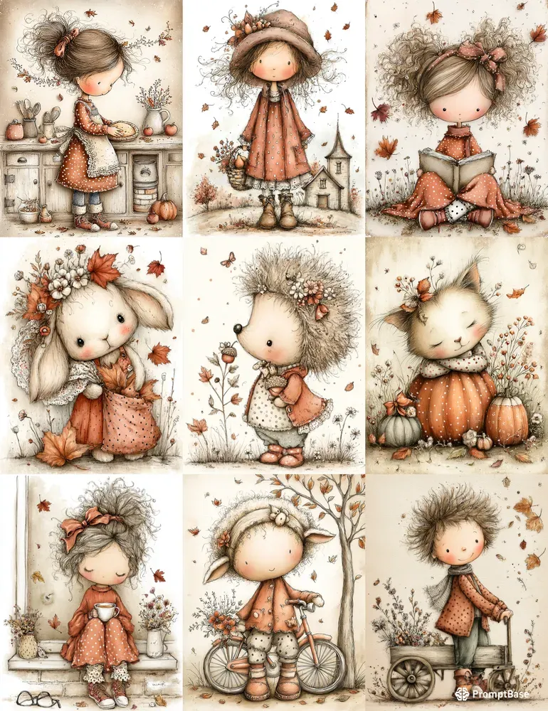 Autumn French Cottagecore Junk Journals