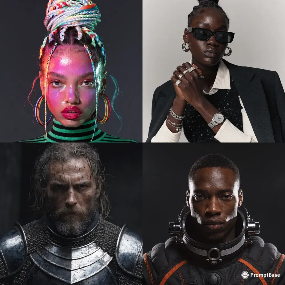 Hyperrealistic Futuristic Portraits