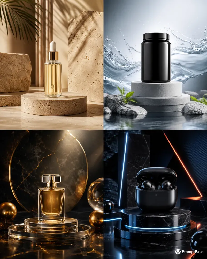 Product Podium Photography Generator
