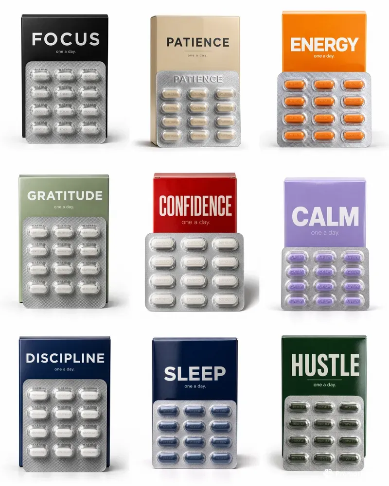 Discipline Pill Pack Mockups