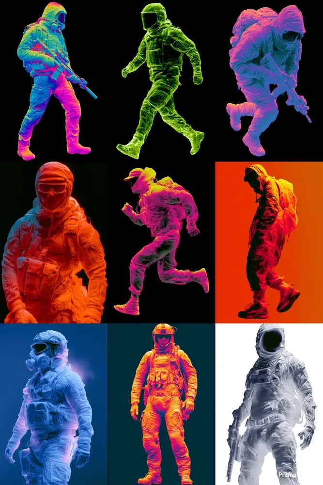 Thermal Infrared Techwear Photography