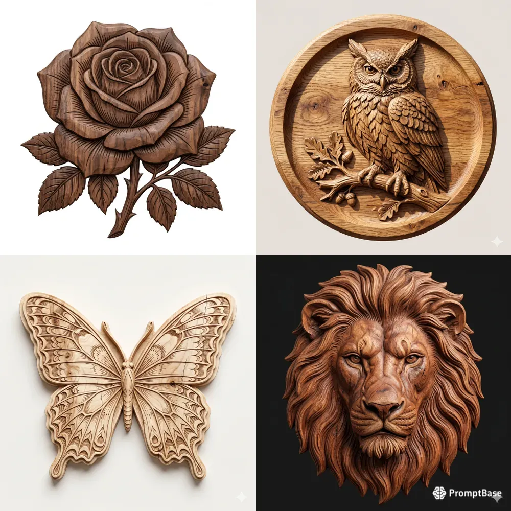 Artisan Wood Clipart Generator