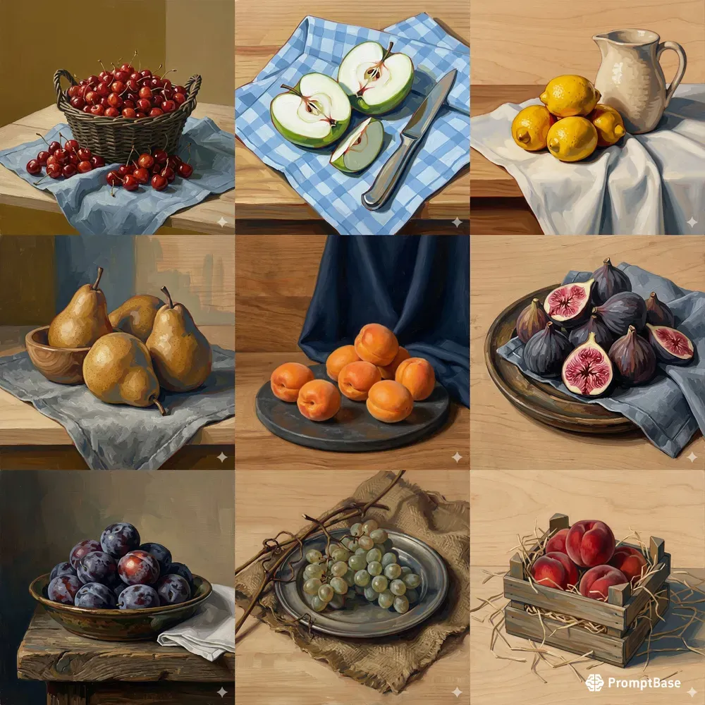 Postimpressionist Fruit Still Lifes