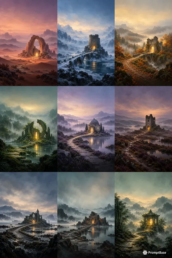 Misty Fantasy Book Cover Backgrounds