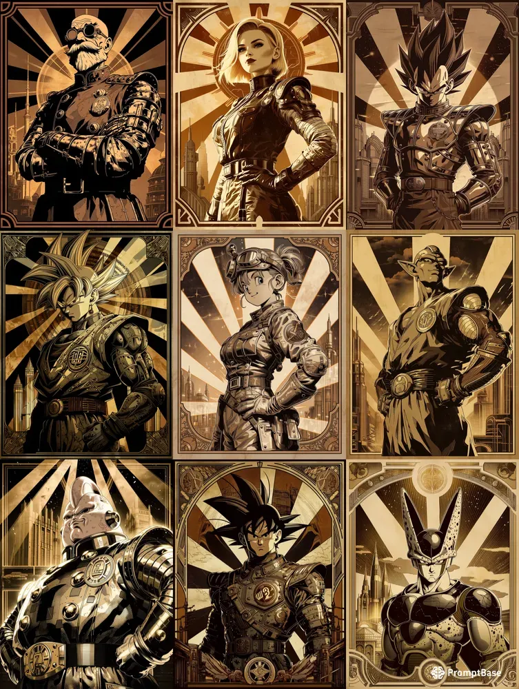 Dragon Ball Z Dieselpunk Reimaginings